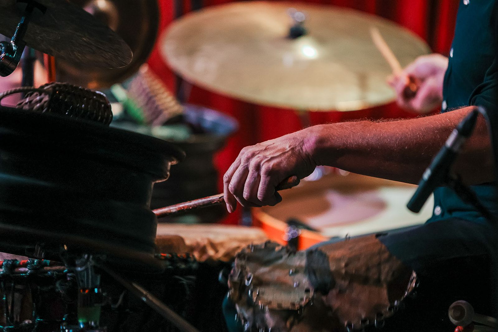 Hands on the drums