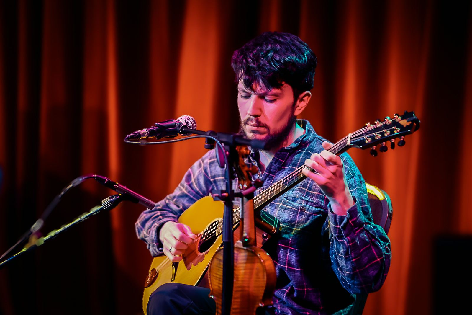 Playing bouzouki